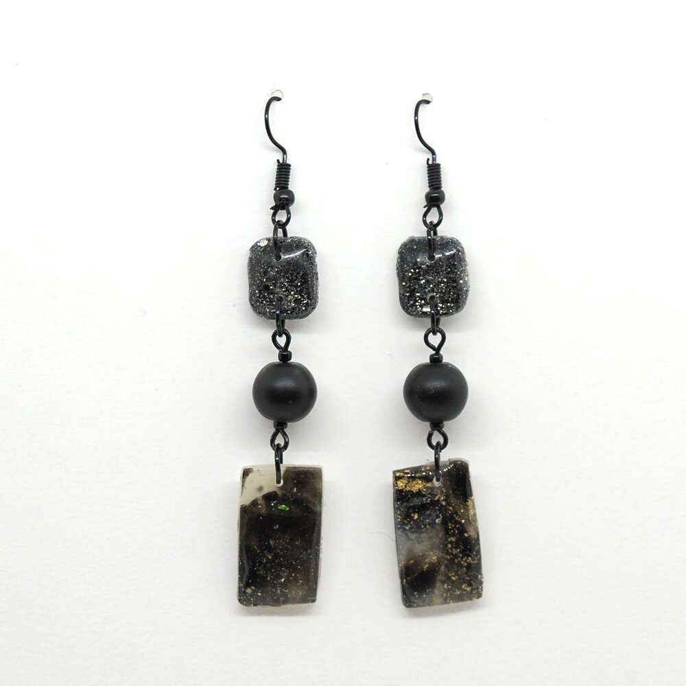 Black, Black, Black Earrings